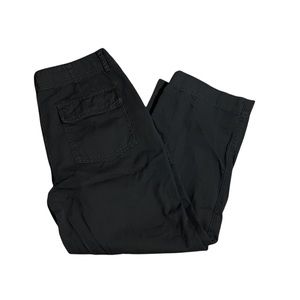 Vince Woman's Black Cropped Chino Casual Pants Size 10